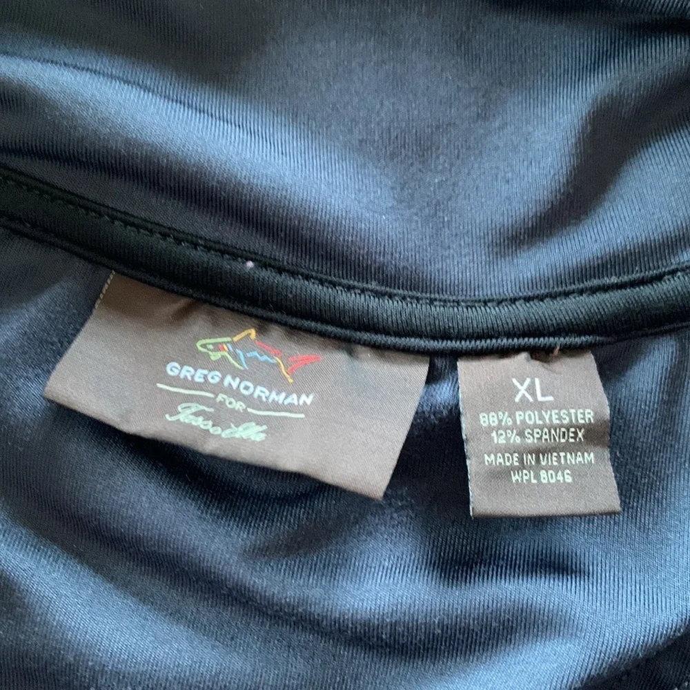 Greg Norman Tasso Elba Quarter Zip Performance Fleece Pullover Dk Gray Size XL